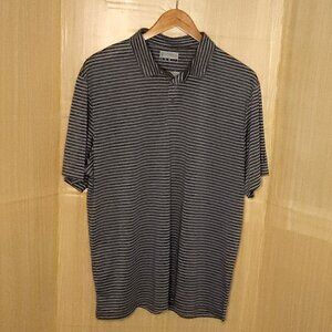 PGA Mens New Grey White Stripe Golf Polo XL
